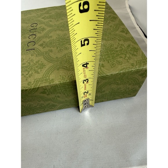 Gucci Green Brocade Brocade Magnetic Flap Gift Empty Box W/Tissue 7.5 x 7.5 x 3 - Picture 8 of 10